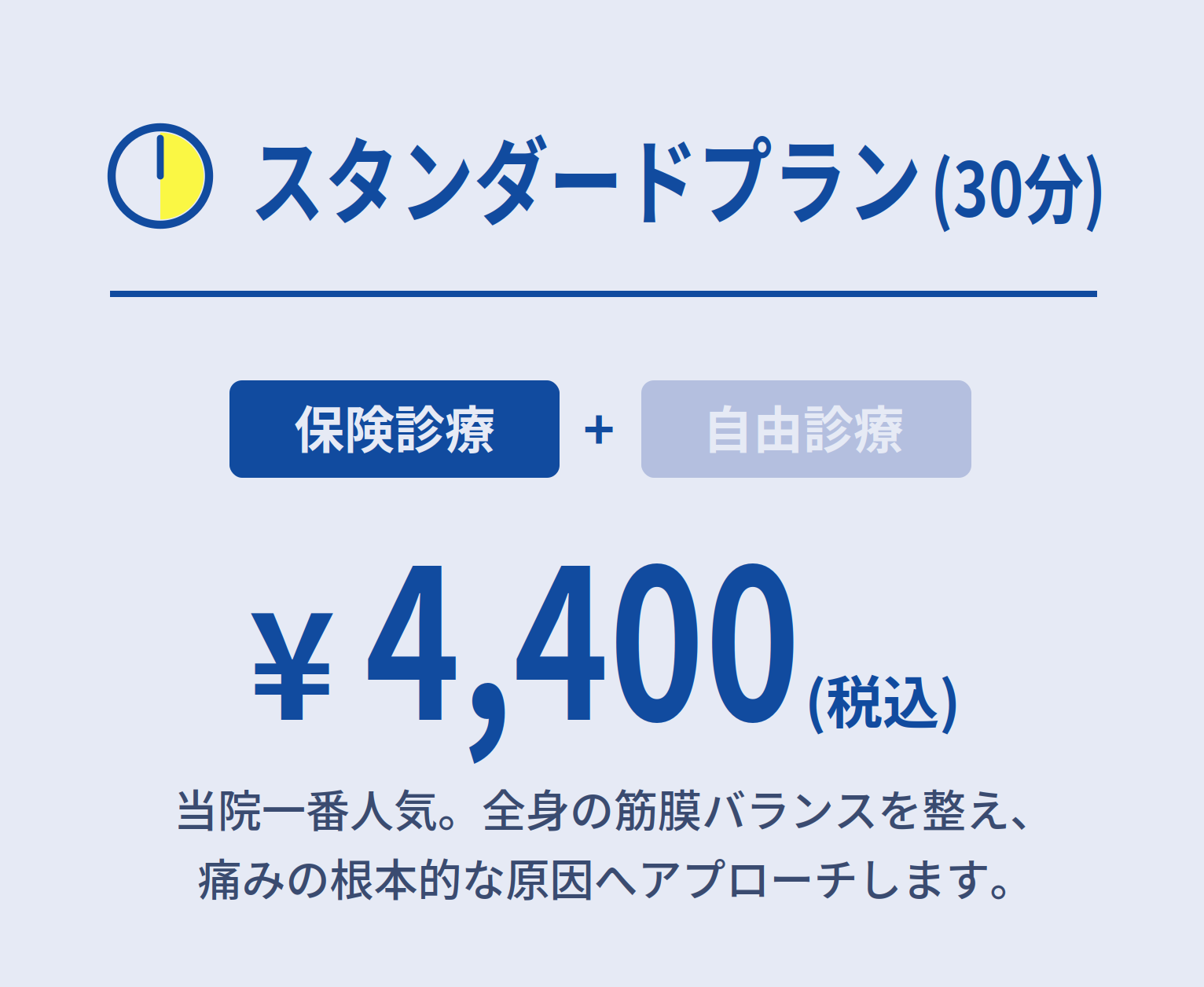 スタンダード 30分 4,400円(税込)