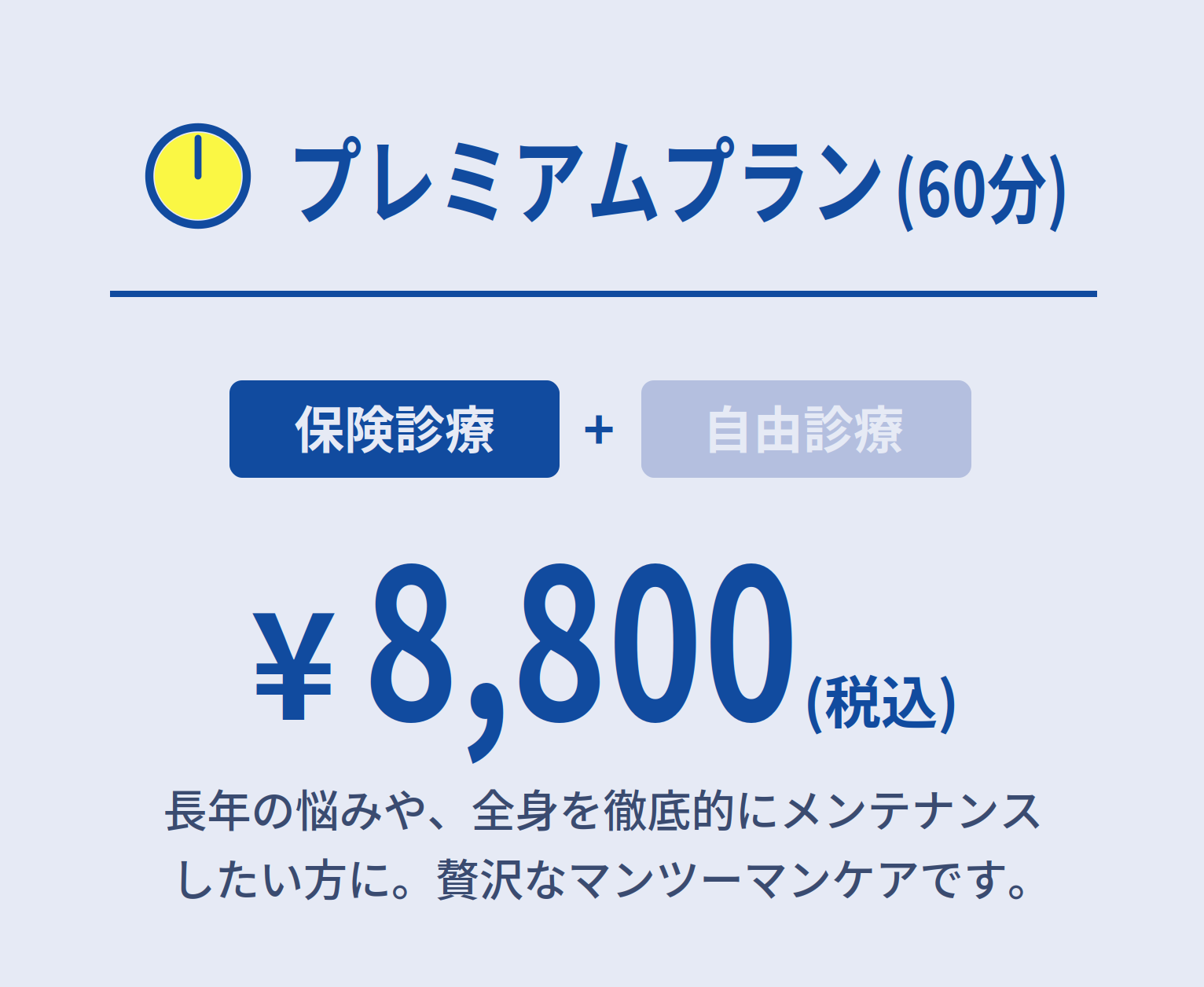 プレミアム 60分 8,800円(税込)
